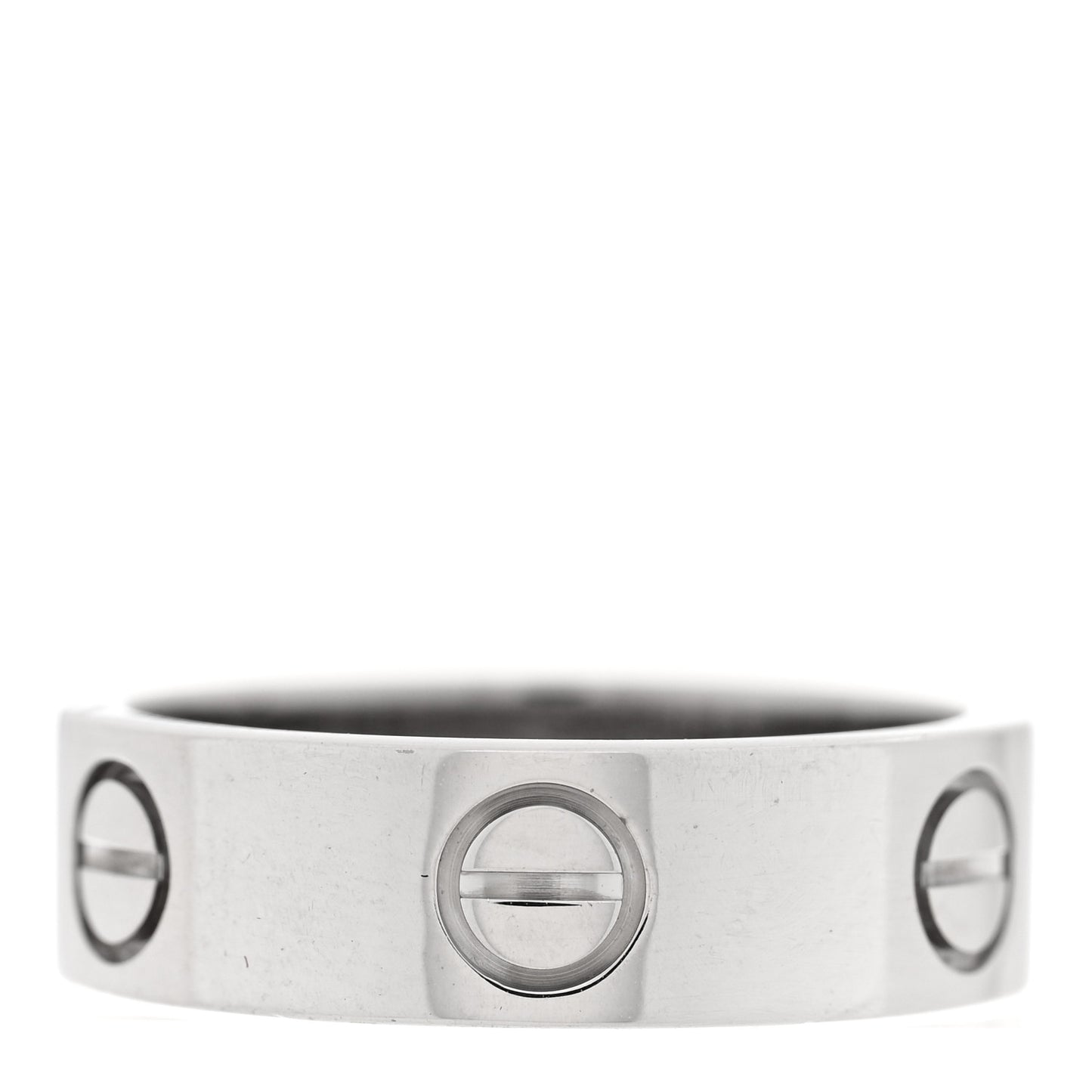 18K White Gold 5.5mm LOVE Ring 51 5.75