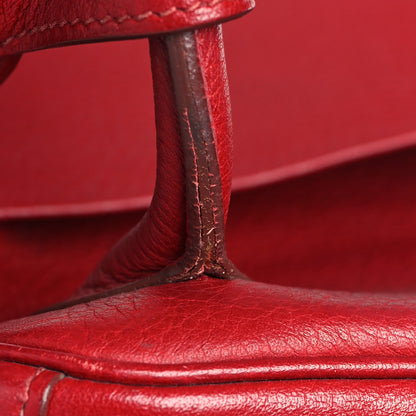 Hermes Taurillon Clemence Lindy 34 Rouge Garance 12 of 15