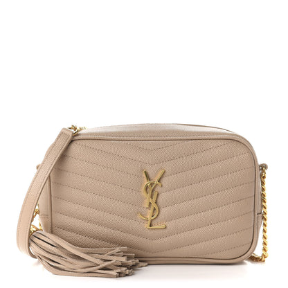 Saint Laurent Grain De Poudre Matelasse Monogram Mini Lou Camera Bag New Powder 1 of 10