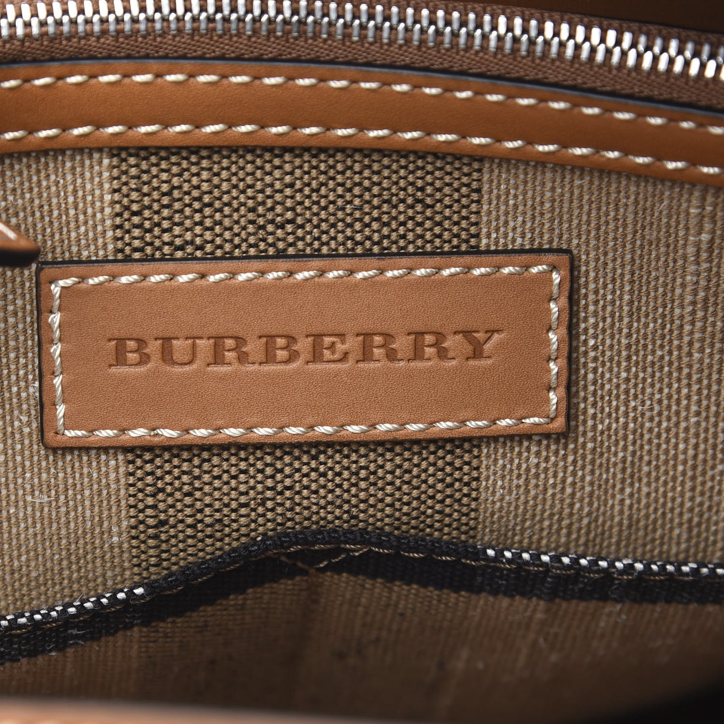Canvas Mega Check Medium Ashby Hobo Saddle Brown