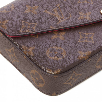Louis Vuitton Monogram Pochette Felicie Chain Wallet Fuchsia 7 of 9