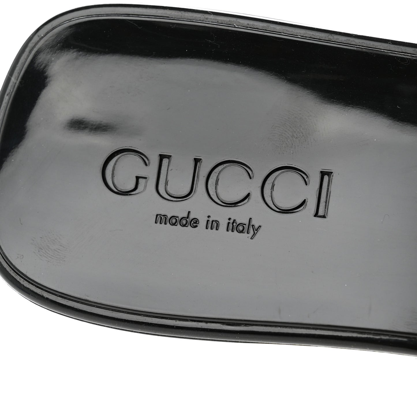 Rubber Gucci Logo Womens Platform 20/60mm Slide Sandals 37 Black
