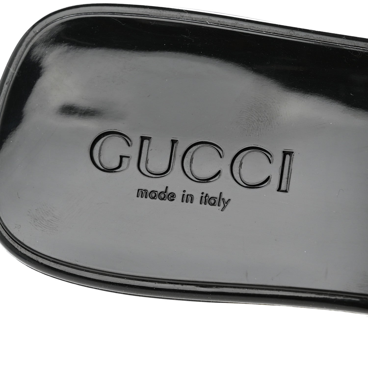 Gucci Rubber Gucci Logo Womens Platform 20/60mm Slide Sandals 37 Black 7 of 9
