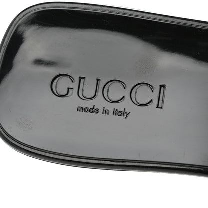 Gucci Rubber Gucci Logo Womens Platform 20/60mm Slide Sandals 37 Black 7 of 9