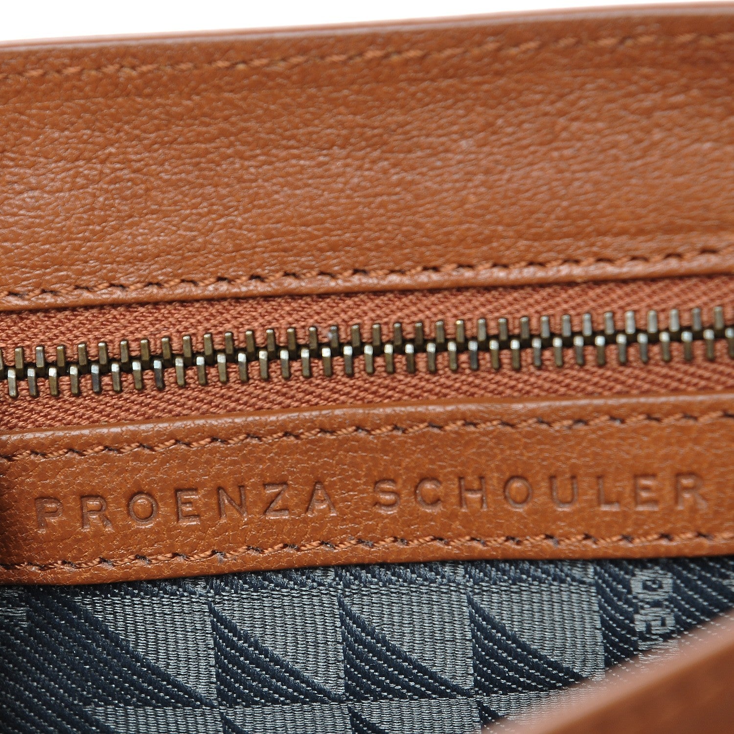 Proenza Schouler Lambskin PS1 Mini Pouch Messenger Saddle 6 of 9