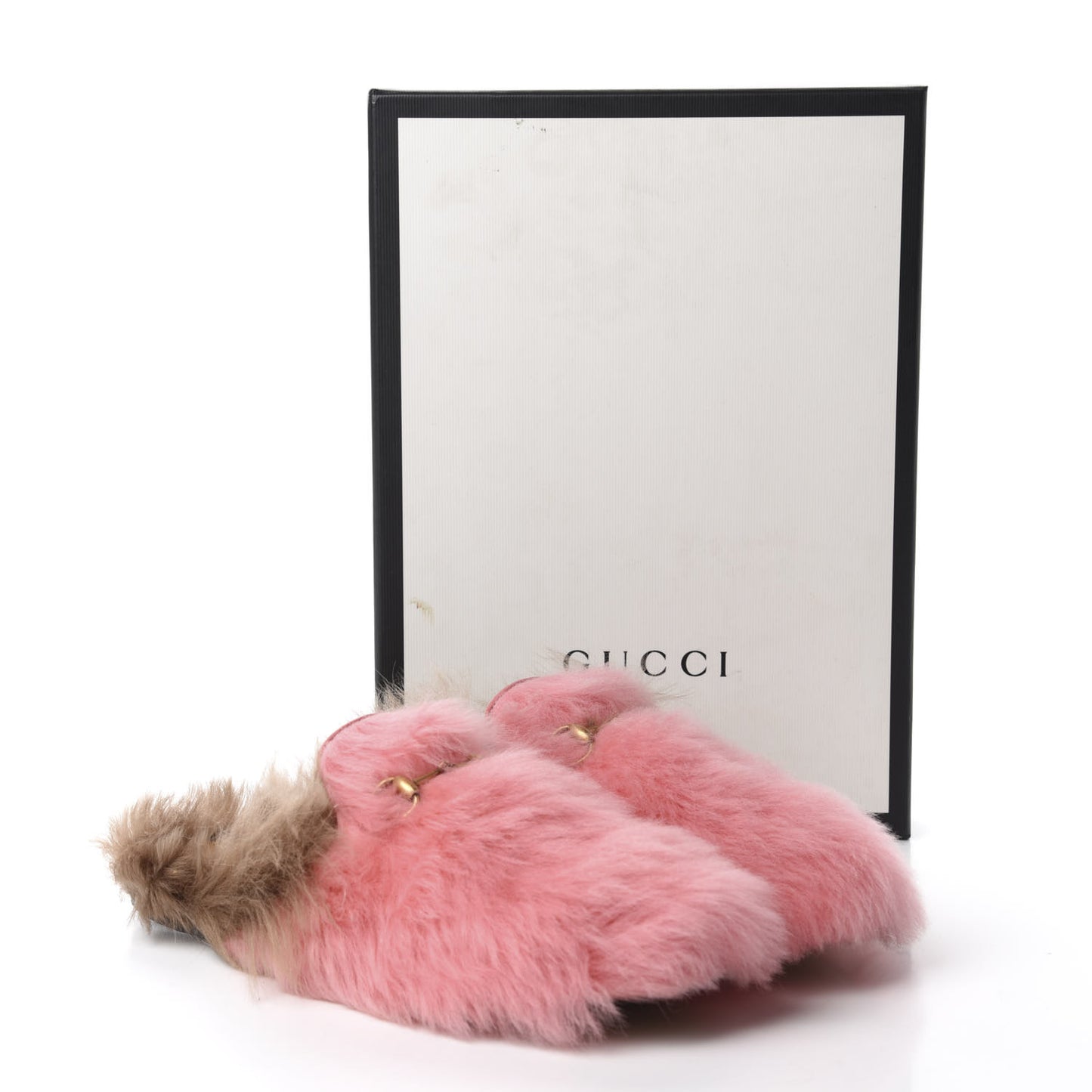 Merino Wool Womens Princetown Slippers 39.5 Pink