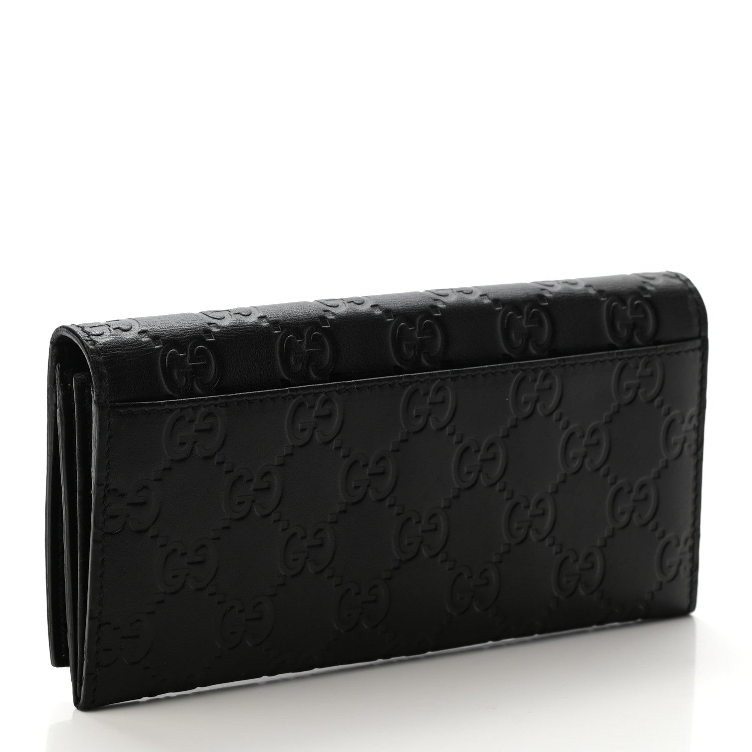 Gucci Guccissima Continental Flap Wallet Black 3 of 8