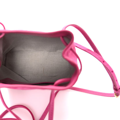 Miu Miu Camoscio Mini Drawstring Bag Fuxia 5 of 10