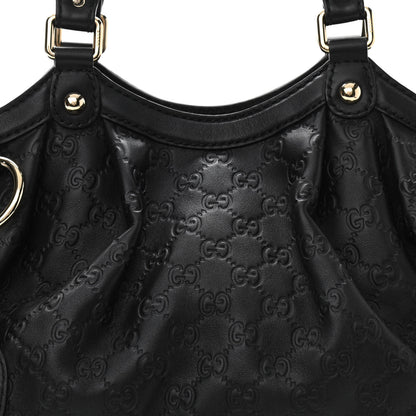 Gucci Guccissima Medium Sukey Tote Black 8 of 10