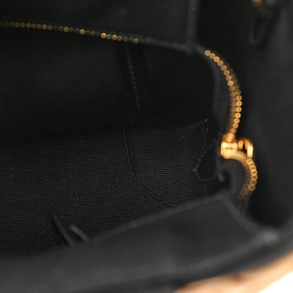 Prada Wicker Canvas Tote Naturale Black 6 of 12