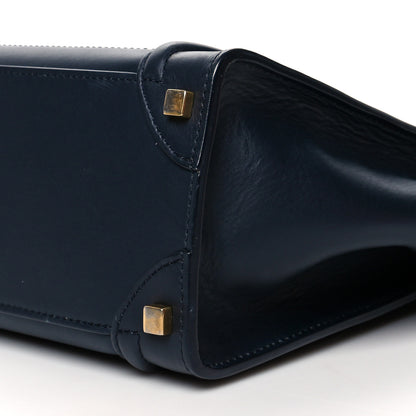 Celine Smooth Calfskin Micro Luggage Navy 10 of 12