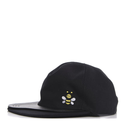 Christian Dior X KAWS Cotton Sheepskin Embroidered Baseball Hat Black 1 of 7