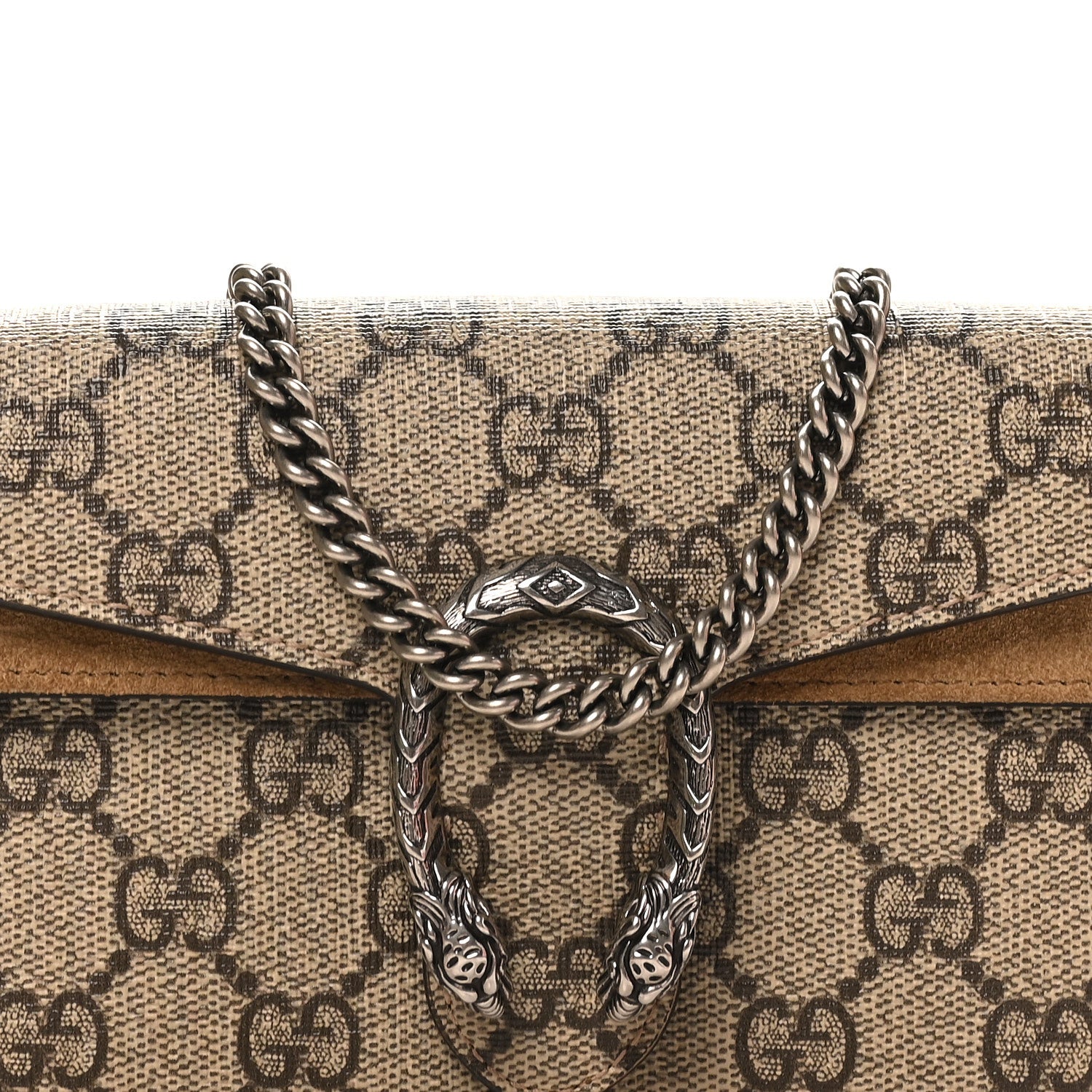 Gucci GG Supreme Monogram Super Mini Dionysus Shoulder Bag Taupe 6 of 10