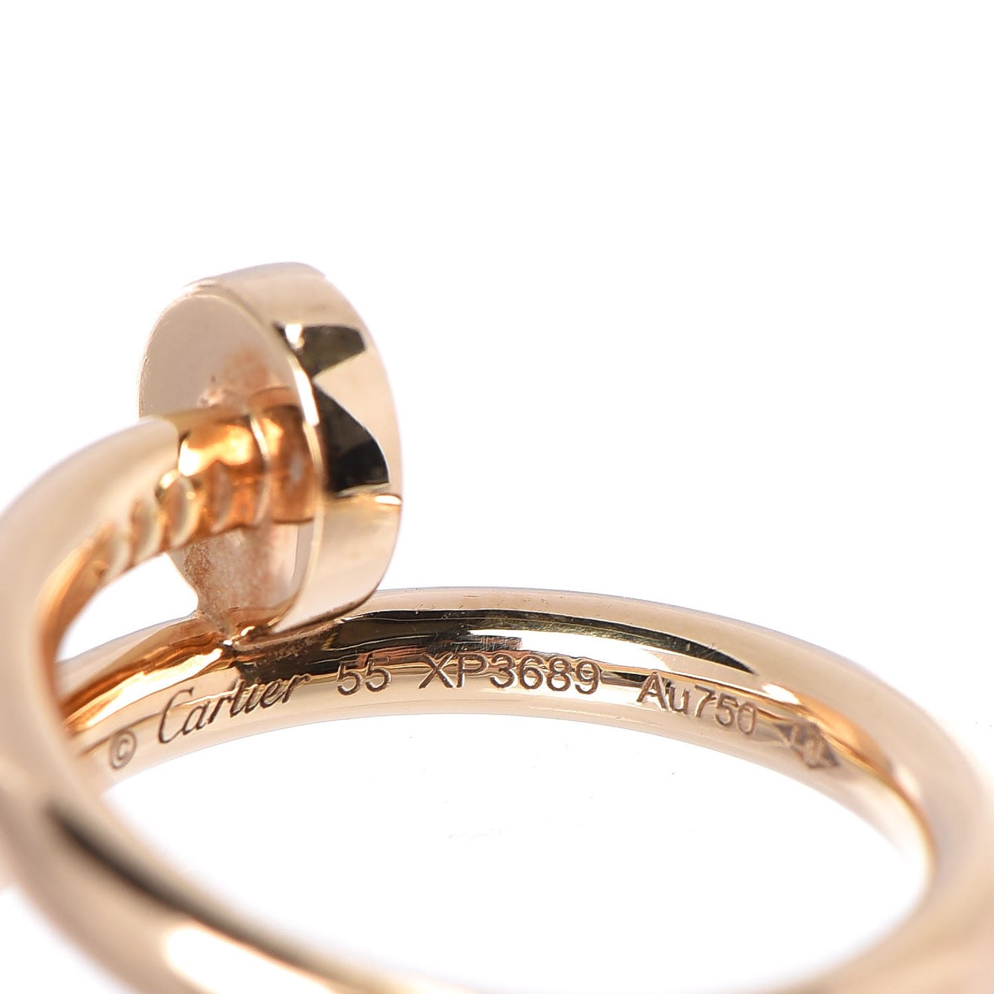 18K Yellow Gold Juste Un Clou Ring 55 7.25