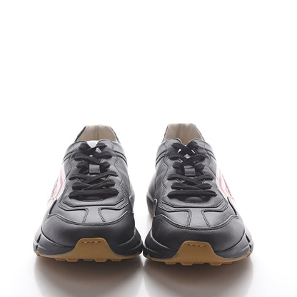 Gucci X SEGA Calfskin Logo Mens Rhyton Sneakers 9 Black 2 of 9