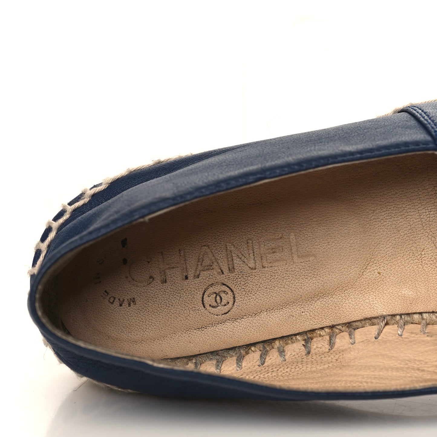 Lambskin CC Espadrilles 38 Dark Navy