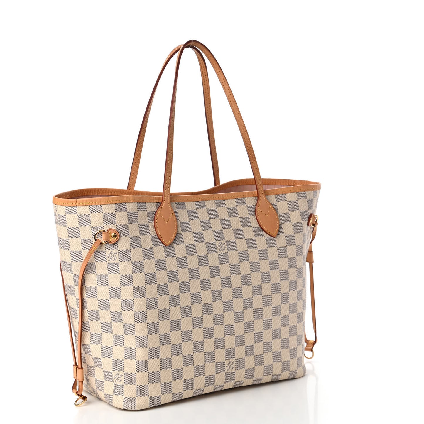 Damier Azur Neo Neverfull MM Rose Ballerine