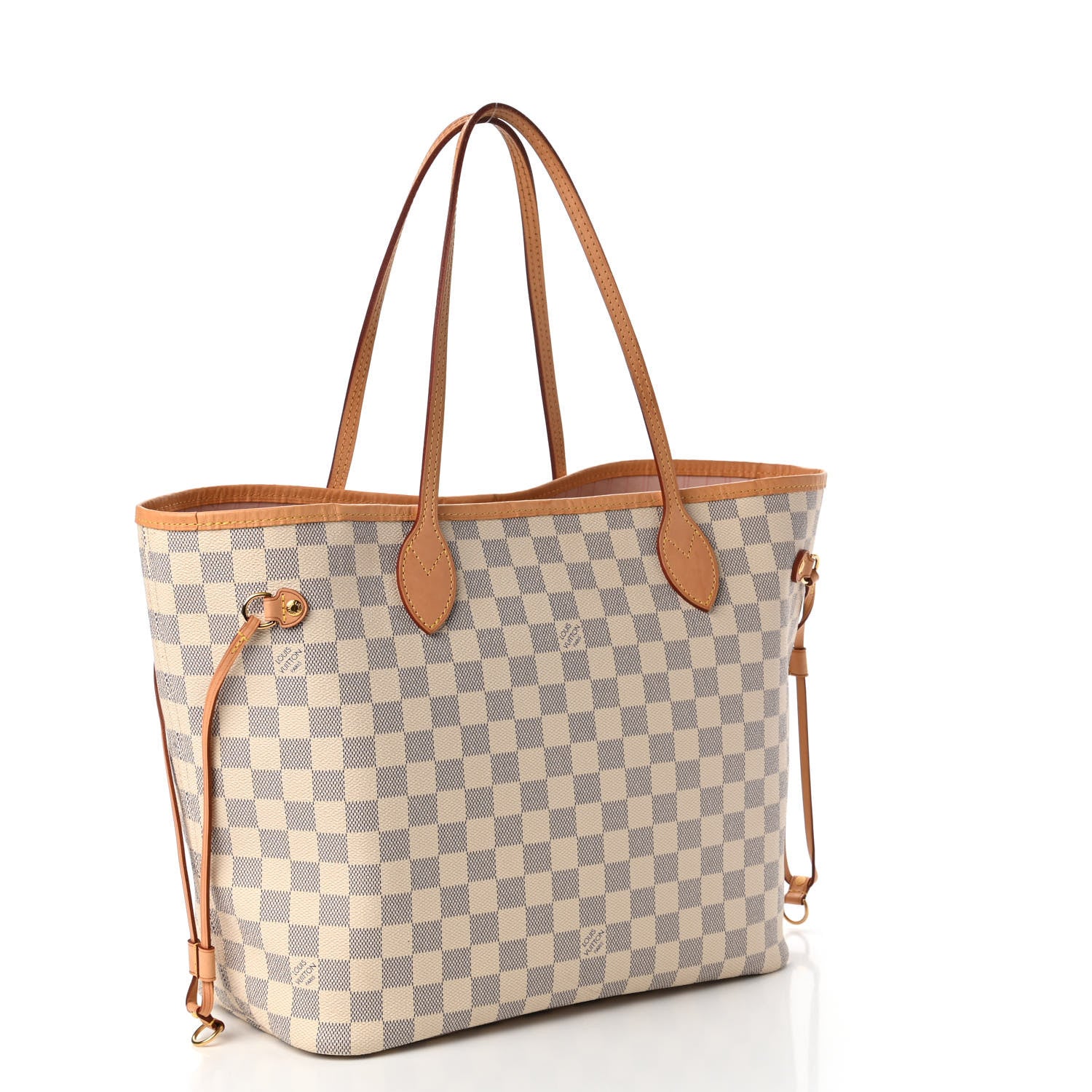 Louis Vuitton Damier Azur Neo Neverfull MM Rose Ballerine 3 of 11
