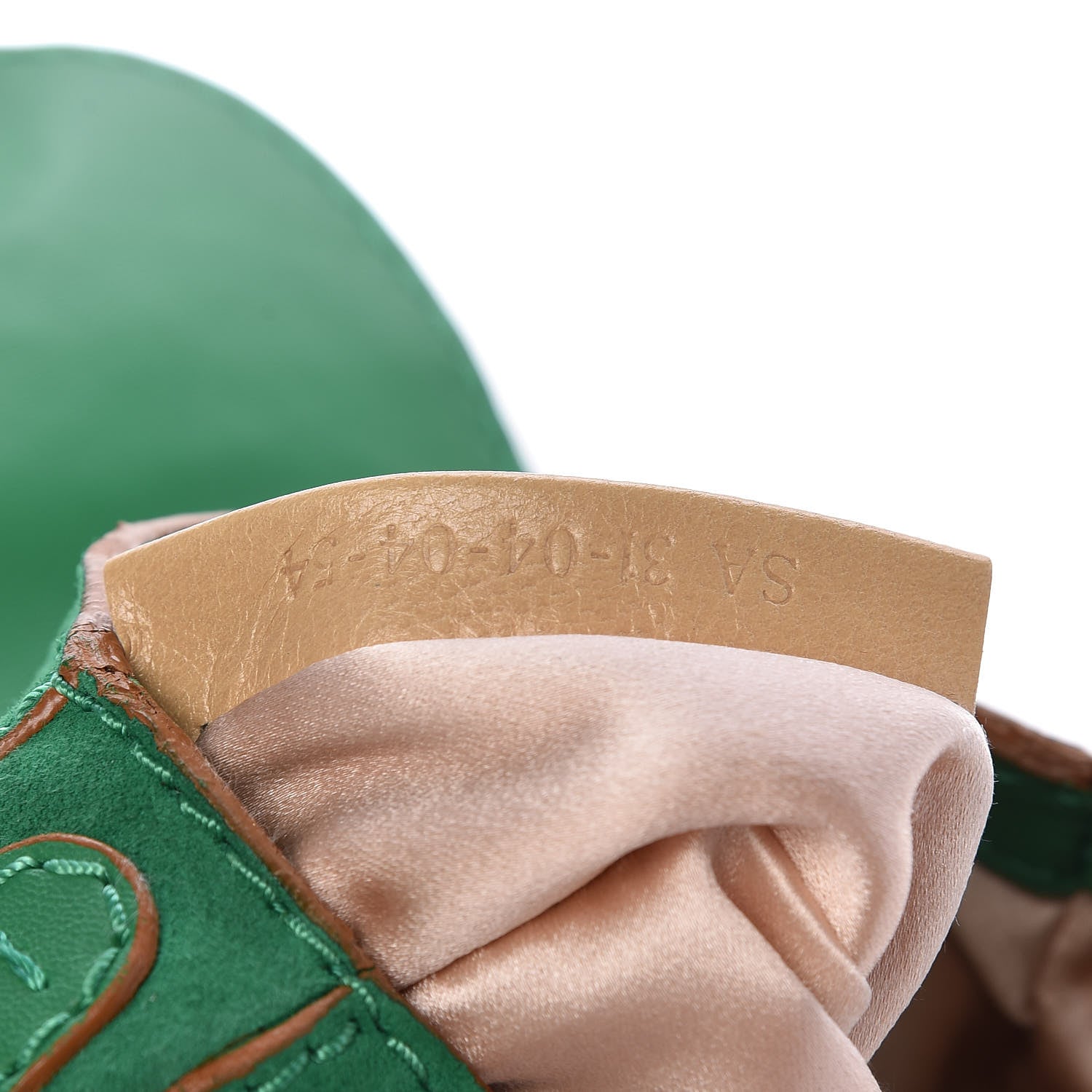 Chloe Suede Chain Bag Green 7 of 9