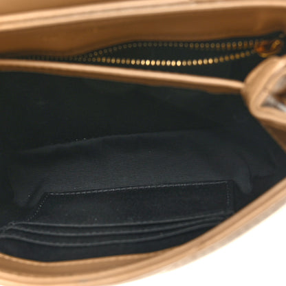 Saint Laurent Calfskin Y Quilted Monogram Toy Loulou Crossbody Bag Latte 4 of 8