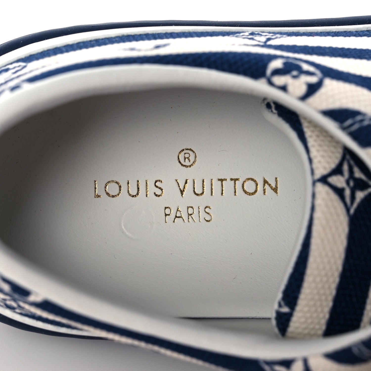 Louis Vuitton Canvas Escale Stellar Sneakers 37.5 Blue 7 of 7