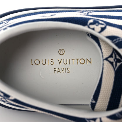 Louis Vuitton Canvas Escale Stellar Sneakers 37.5 Blue 7 of 7