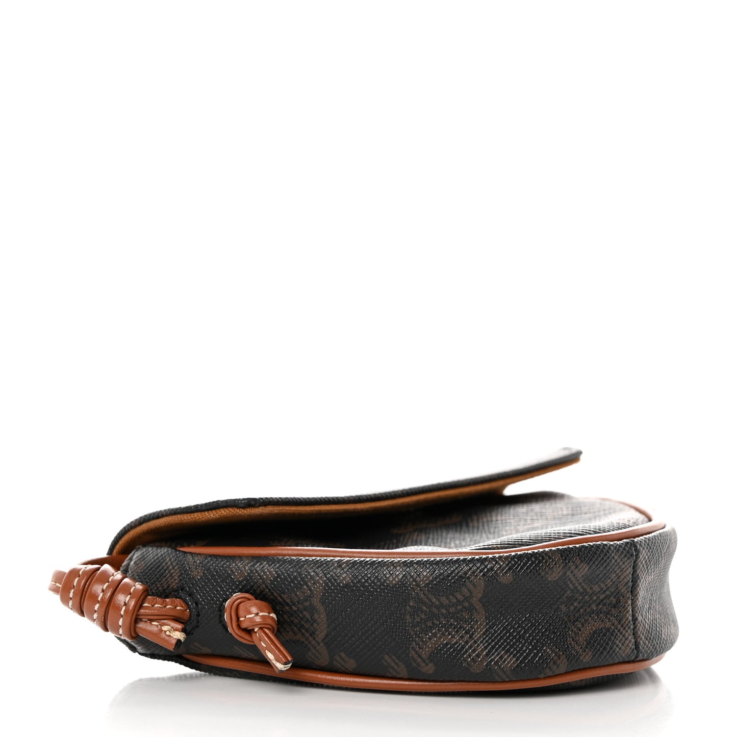 Triomphe Canvas Mini Triangle Crossbody Bag Tan