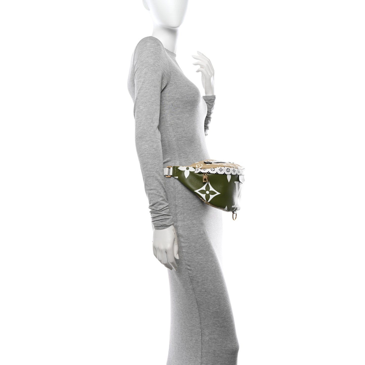 Monogram Giant Bumbag Kaki Beige