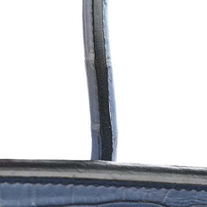 Hermes Matte Niloticus Crocodile Birkin 30 Bleu Ciel 23 of 45