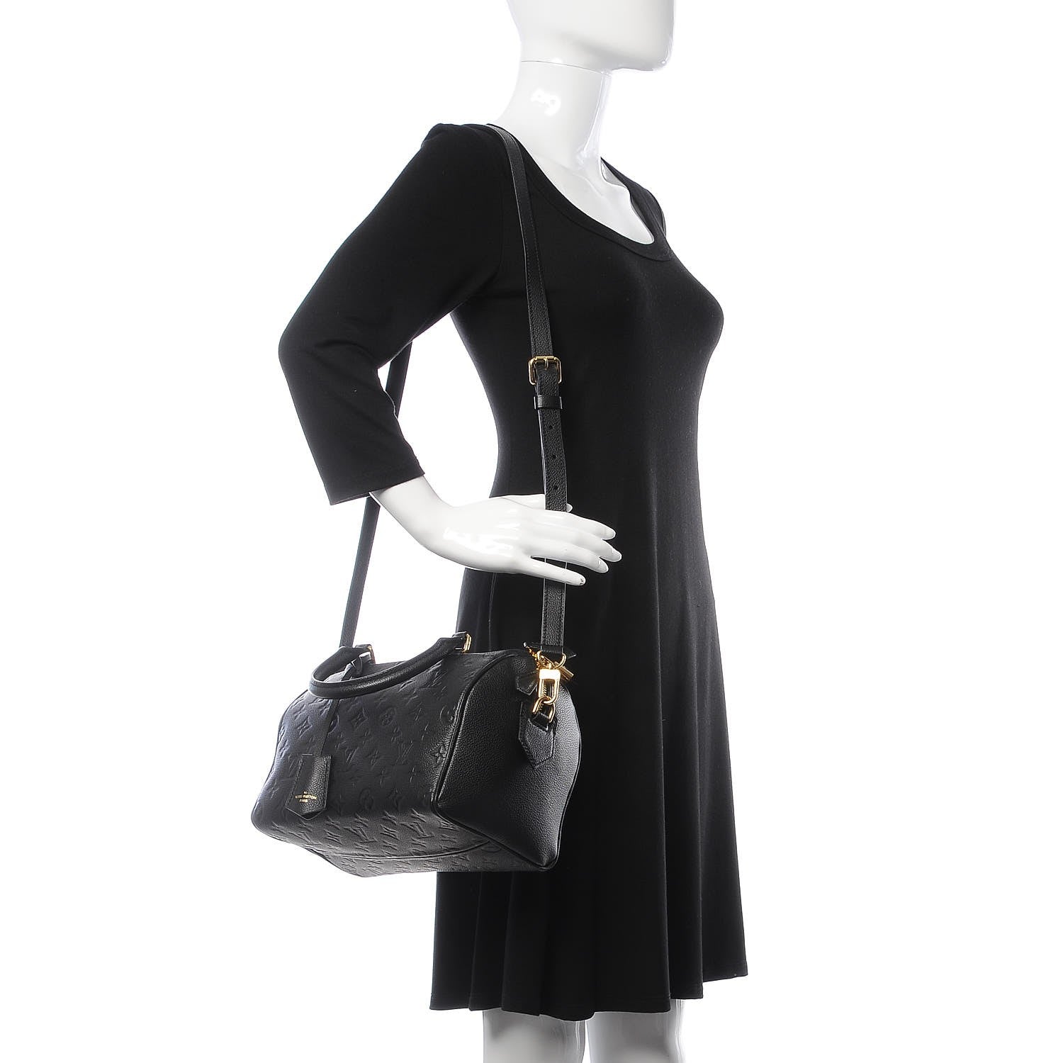 Louis Vuitton Empreinte Speedy Bandouliere 25 NM Black 2 of 8