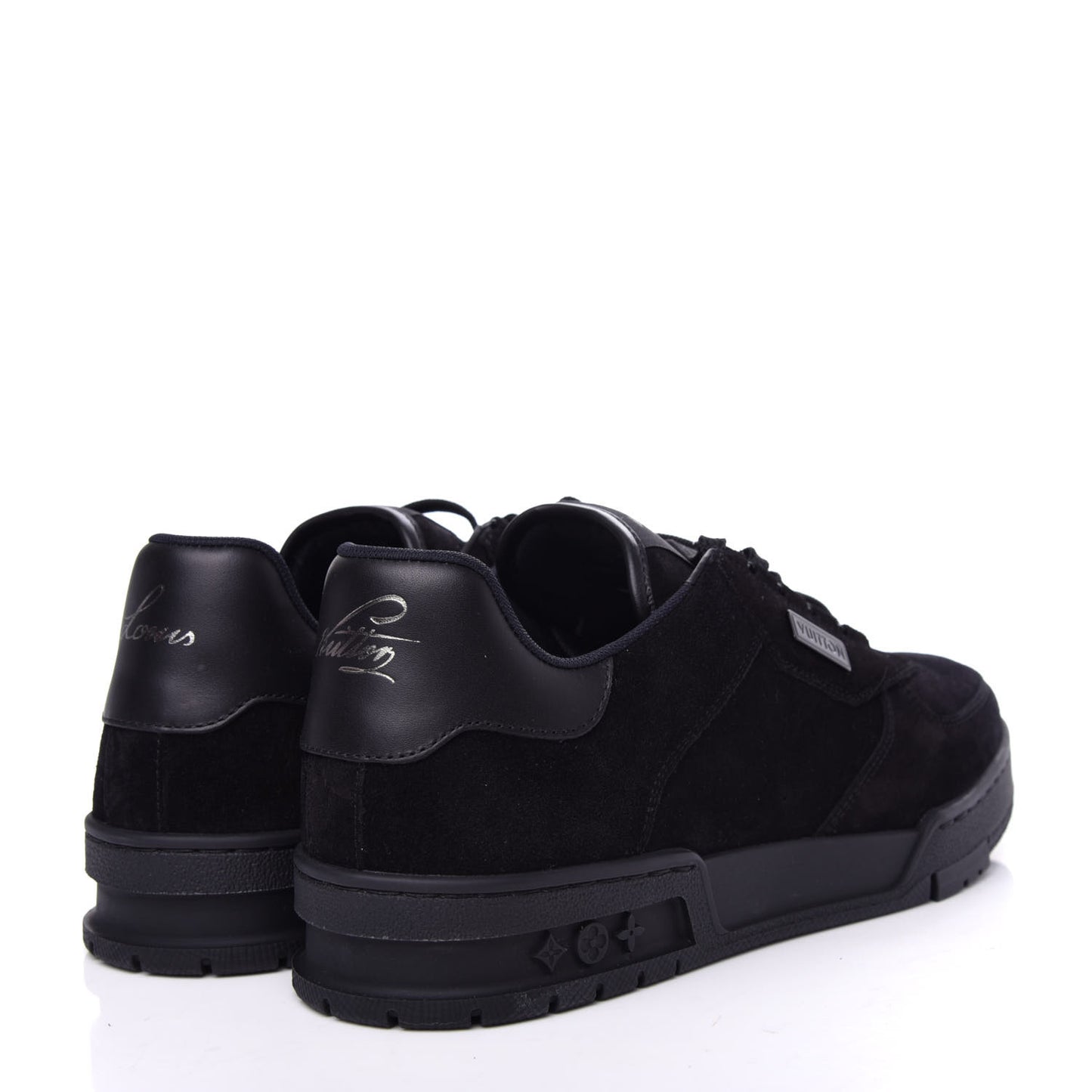 Suede Uniform Sneakers 7.5 Black