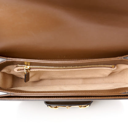 Gucci GG Supreme Monogram Azalea Calfskin Horsebit 1955 Shoulder Bag Beige Brown Sugar 5 of 12