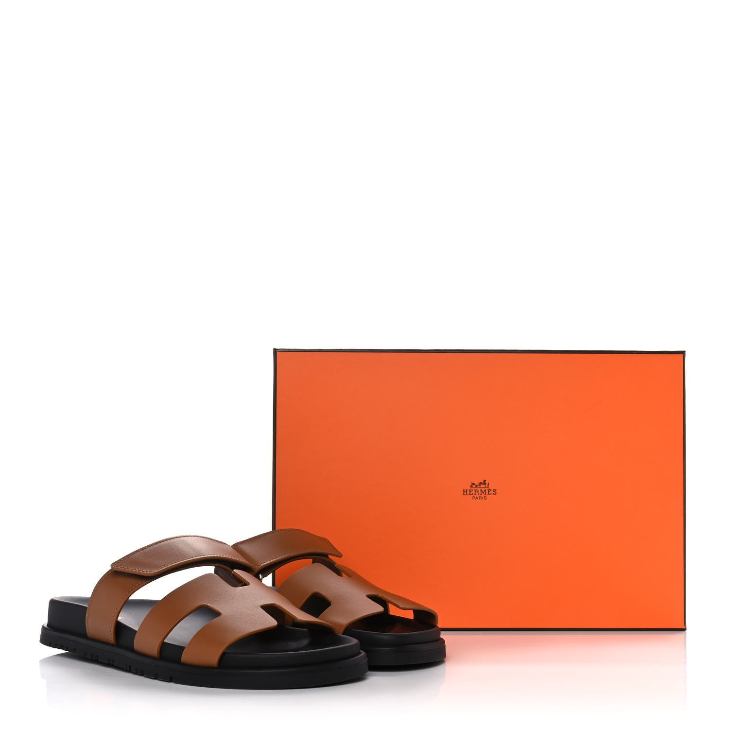 Hermes Calfskin Womens Chypre Sandals 37 Naturel 10 of 10