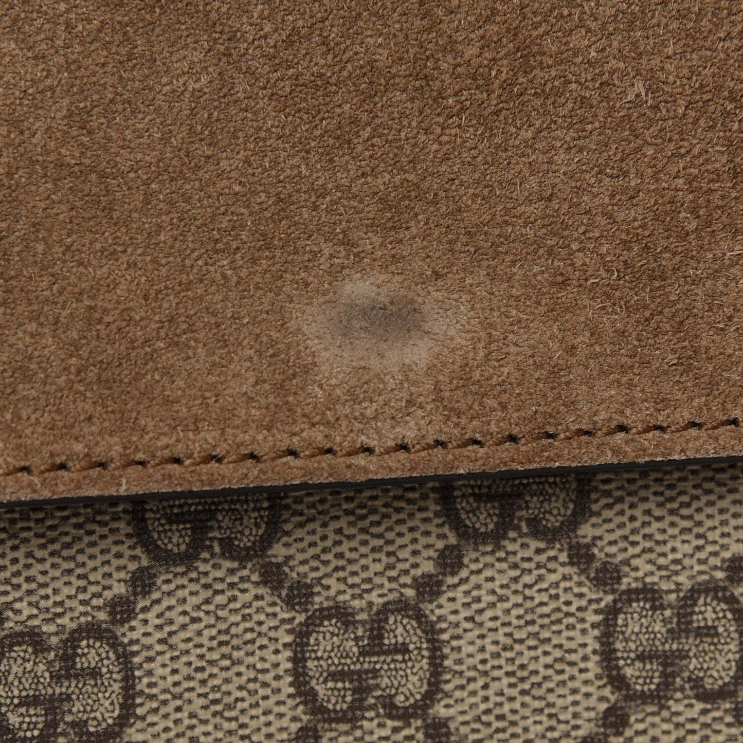 GG Supreme Monogram Medium Dionysus Shoulder Bag Taupe
