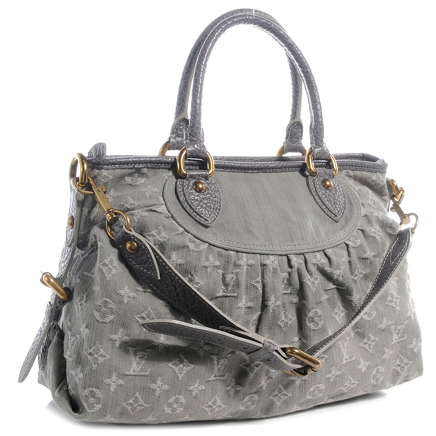 Louis Vuitton Denim Neo Cabby MM Grey 3 of 7