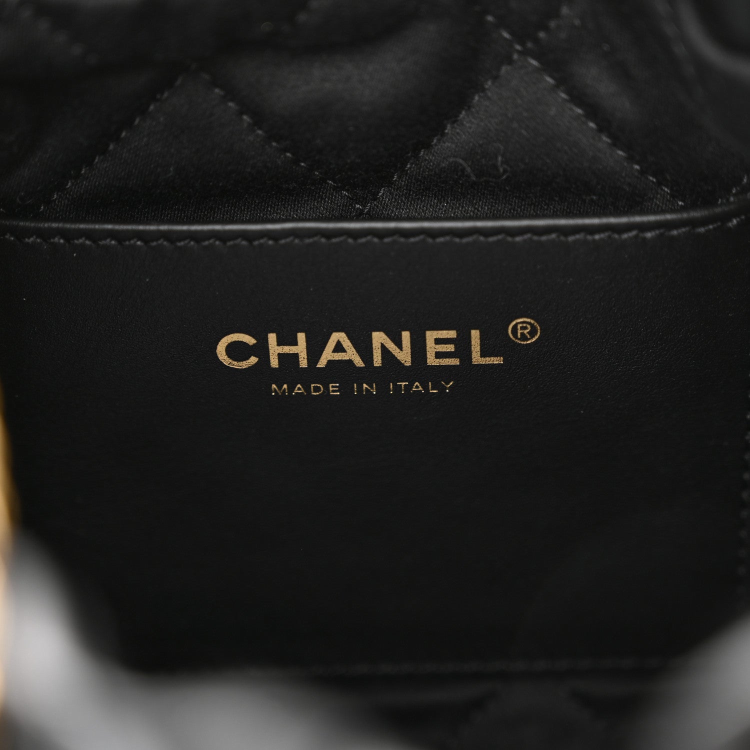 Chanel Shiny Calfskin Quilted Pearl CC Chain Mini Chanel 22 Black 6 of 11