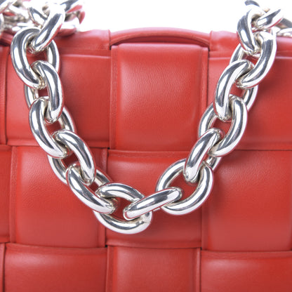 Bottega Veneta Lambskin Maxi Intreccio Padded Chain Cassette Crossbody Bag Nail Polish 11 of 12