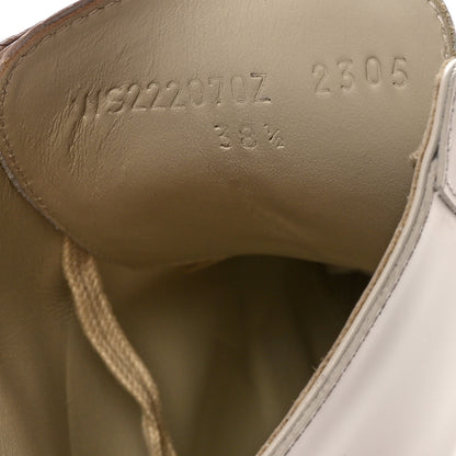 Hermes Glossed Calfskin Funk Ankle Boots 38.5 Beige Glaise 9 of 10