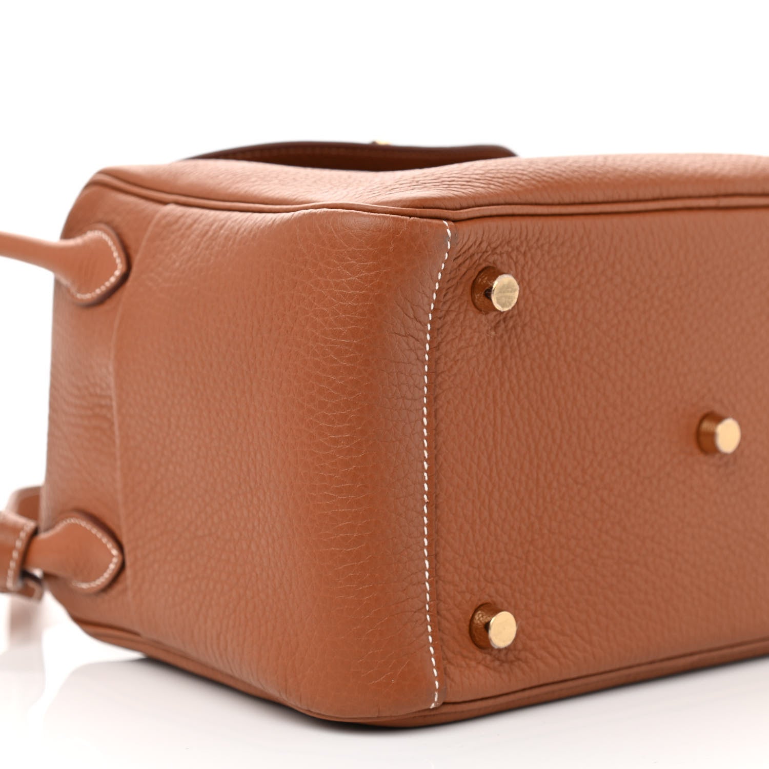 Hermes Taurillon Clemence Lindy 26 Gold 9 of 10