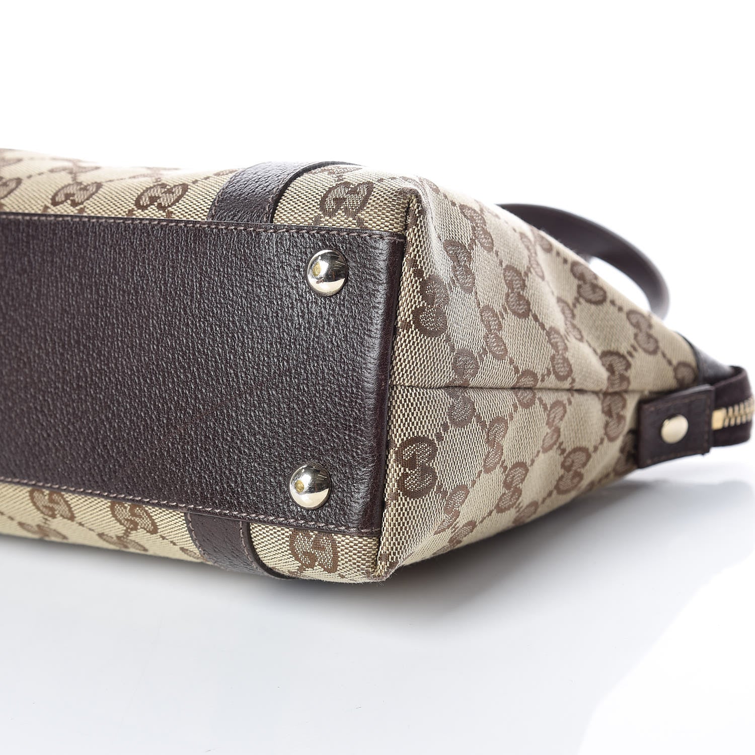 Gucci Monogram Small Abbey Tote Dark Brown 6 of 20