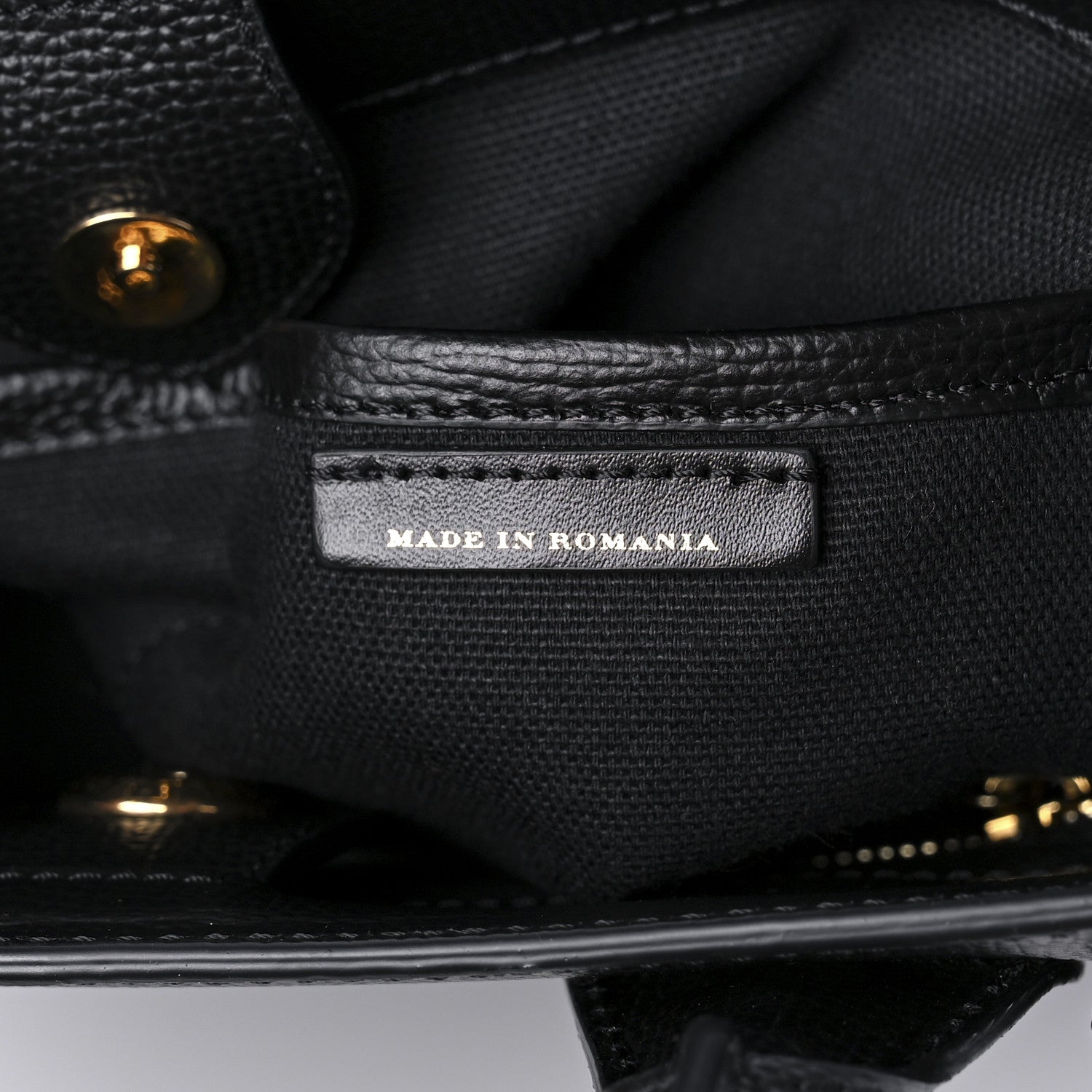 Burberry Grainy Calfskin House Check Small Banner Tote Black 6 of 9