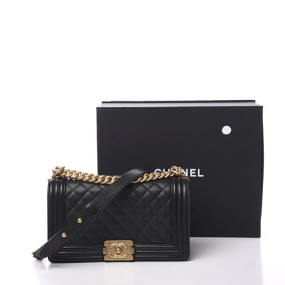 Chanel Caviar Quilted Medium Boy Flap Black 10 of 10