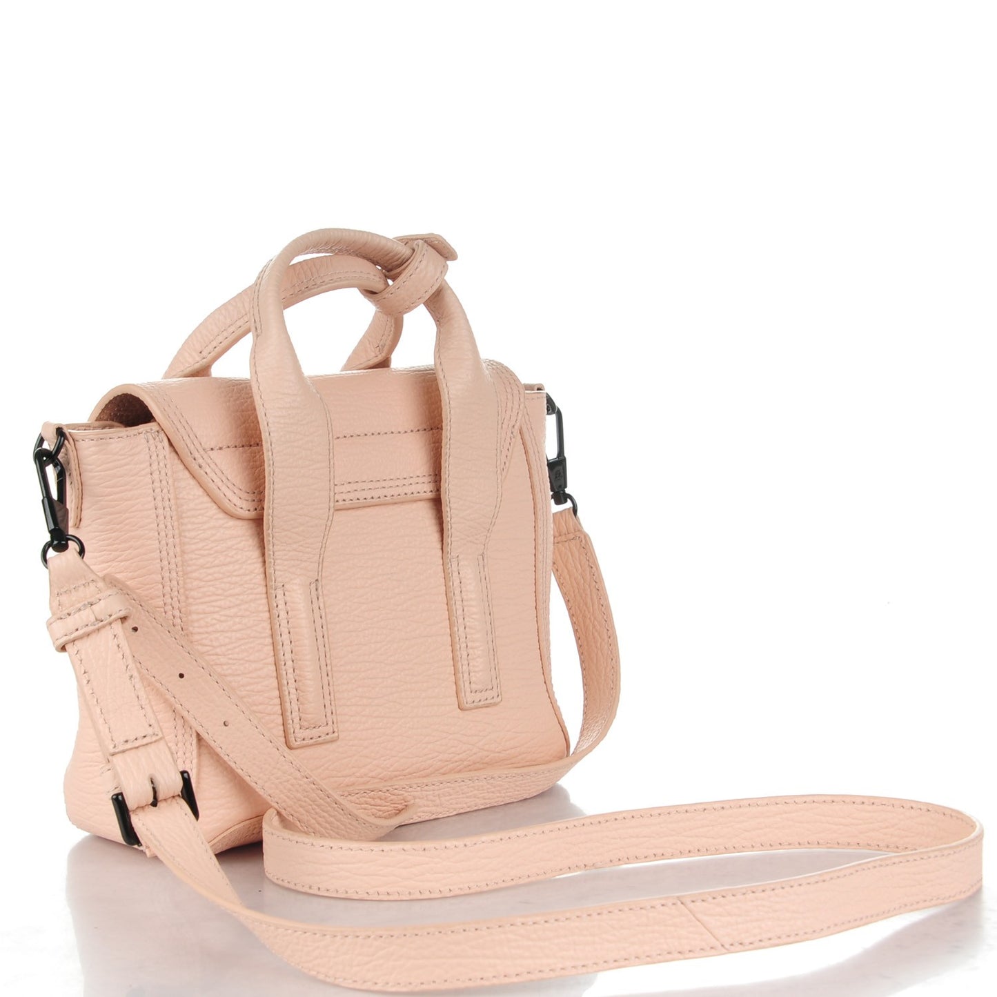3.1 Textured Calfskin Mini Pashli Satchel Blush