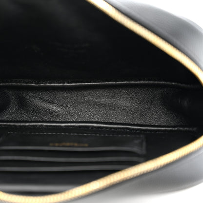Saint Laurent Grain De Poudre Matelasse Monogram Mini Lou Camera Bag Black 5 of 10