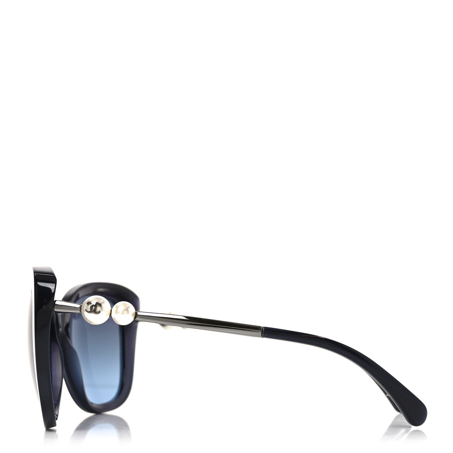 Chanel Acetate Butterfly Winter Pearl Sunglasses 5339-H Navy