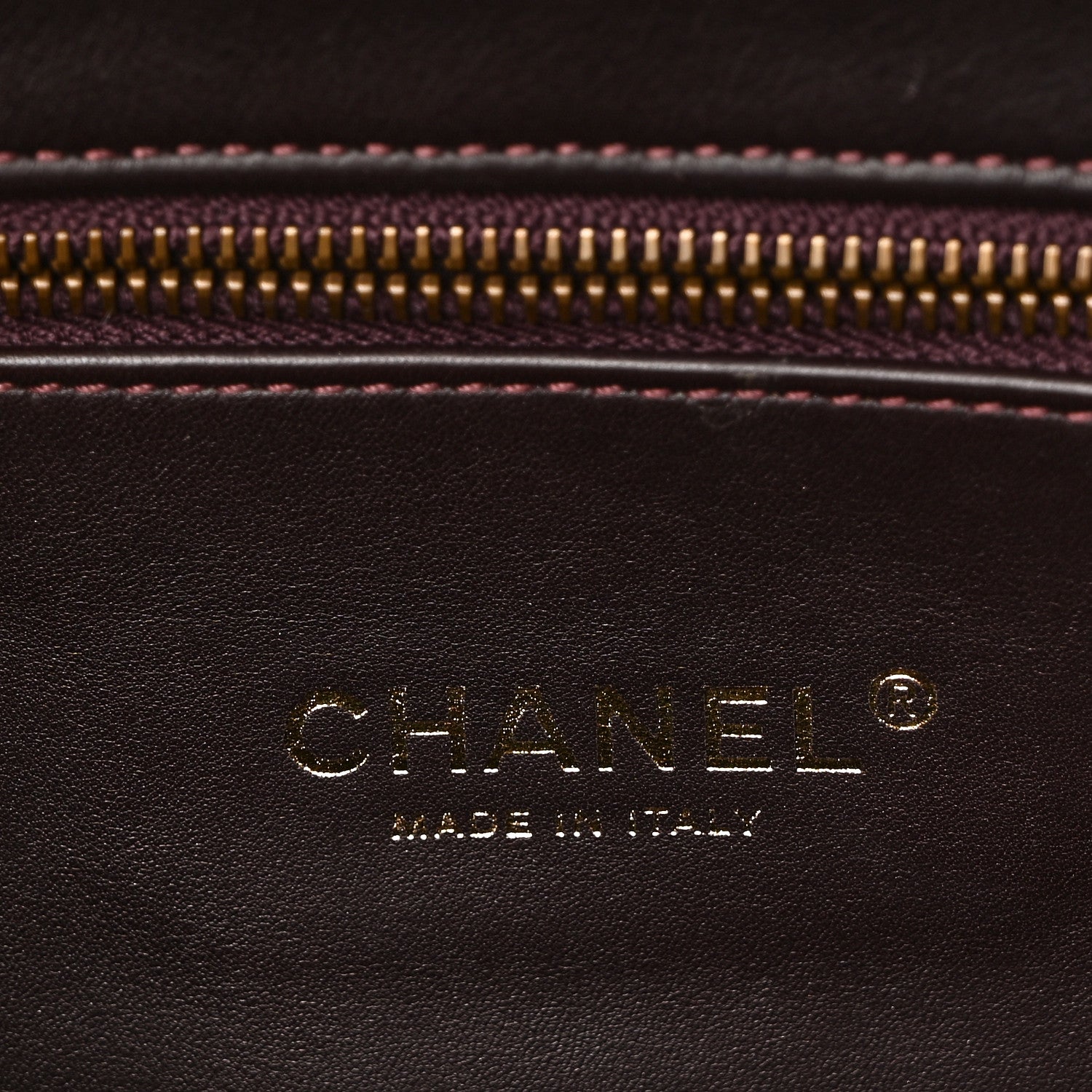 Chanel Lizard Lambskin Quilted Large Perfect Edge Flap Burgundy 6 of 10
