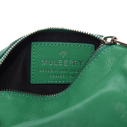 Mulberry Calfskin Georgia May Jagger Biker Pouch Emerald Green 8 of 9