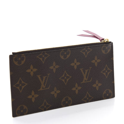 Louis Vuitton Monogram Felicie Chain Wallet Zippered Insert Fuchsia 3 of 6