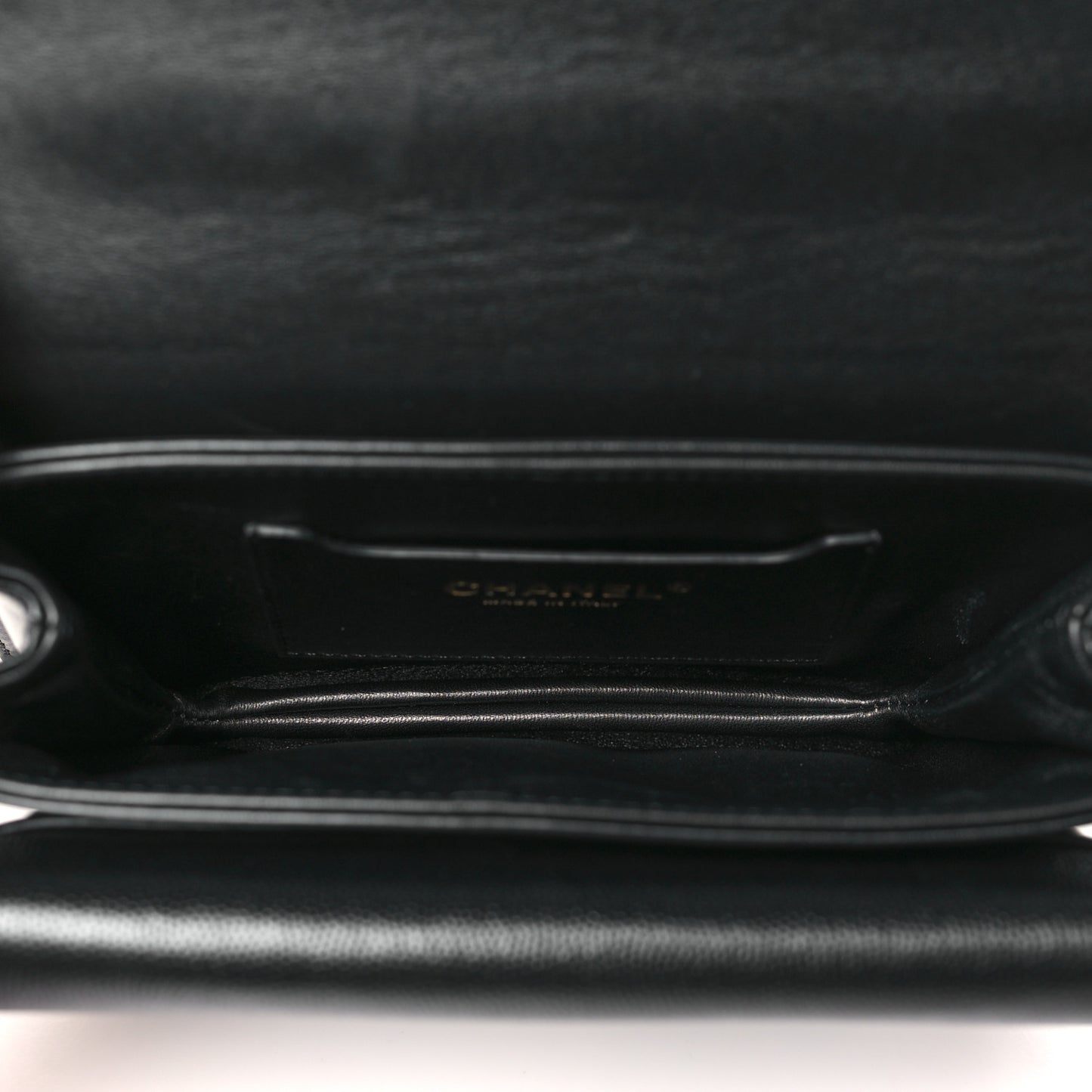 Caviar Quilted Mini Top Handle Flap Black