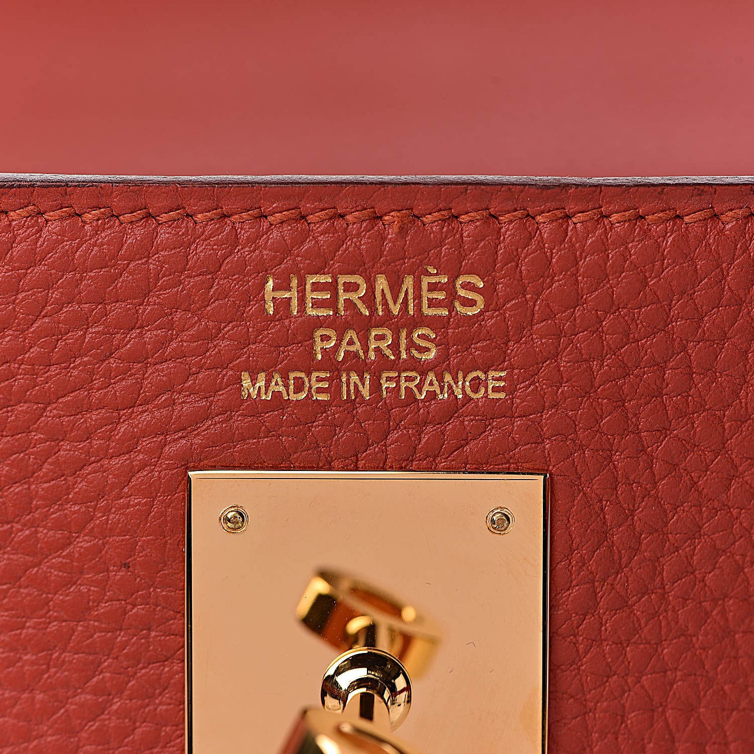 Hermes Togo Kelly Retourne 35 Vermillion 6 of 41